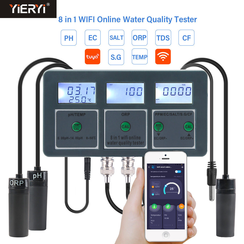 Planted Aquarium Test Kit - WiFi Tuya Medidor de PH inteligente