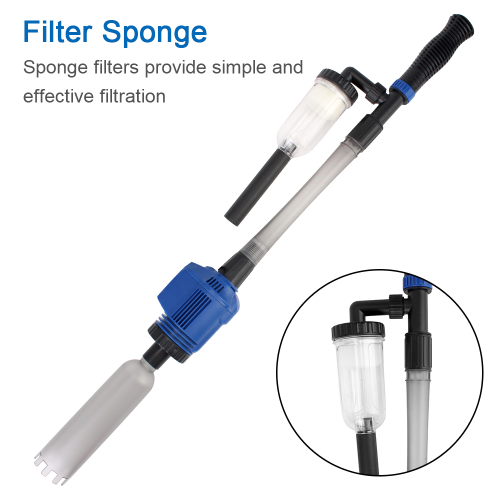 Aquarium Plant Nutrients - Filtro de sifón eléctrico para pecera,