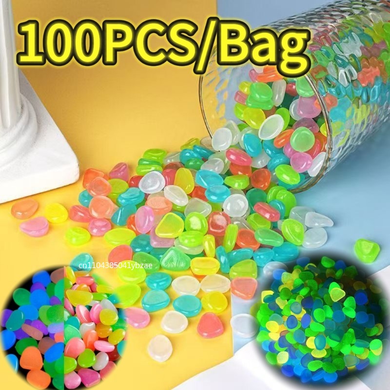 Aquarium Planting - 100-800 guijarros que brillan en la