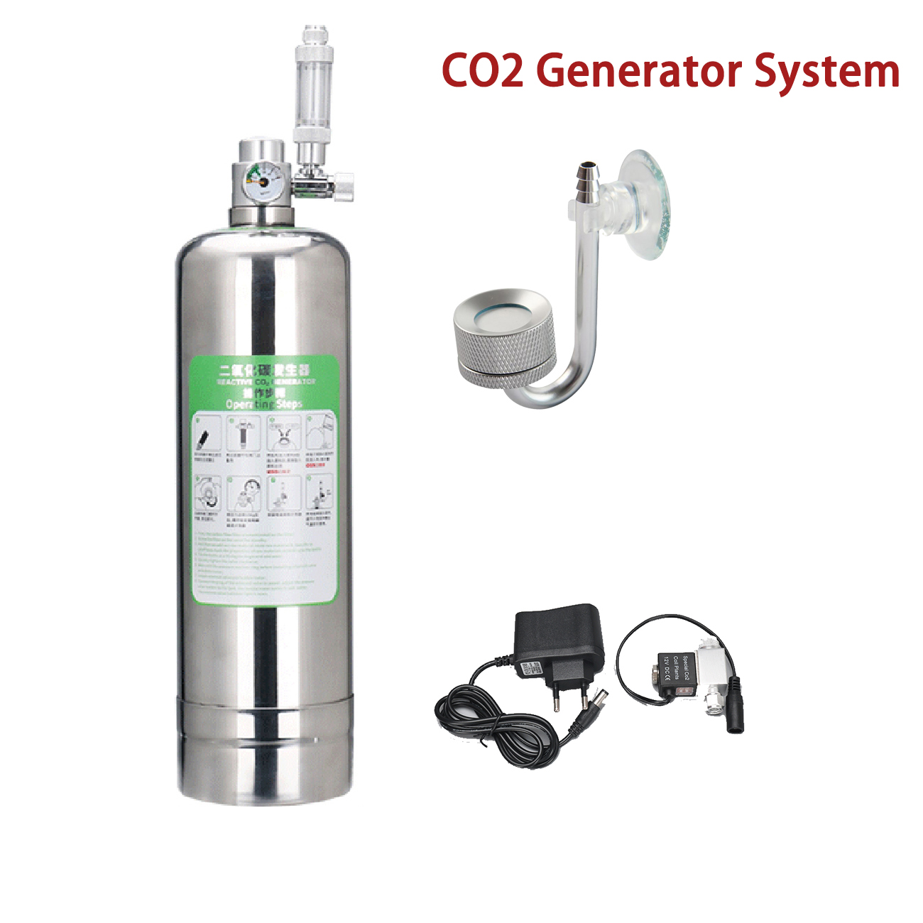 Aquarium Plant Nutrients - Kit de sistema generador de CO2