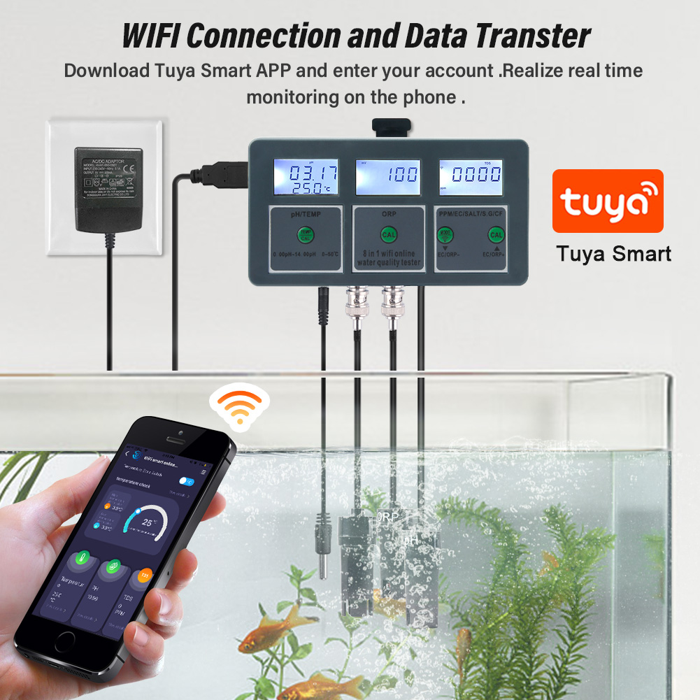 WiFi Tuya Medidor de PH inteli - Planted Aquarium Test Kit reseña y precio