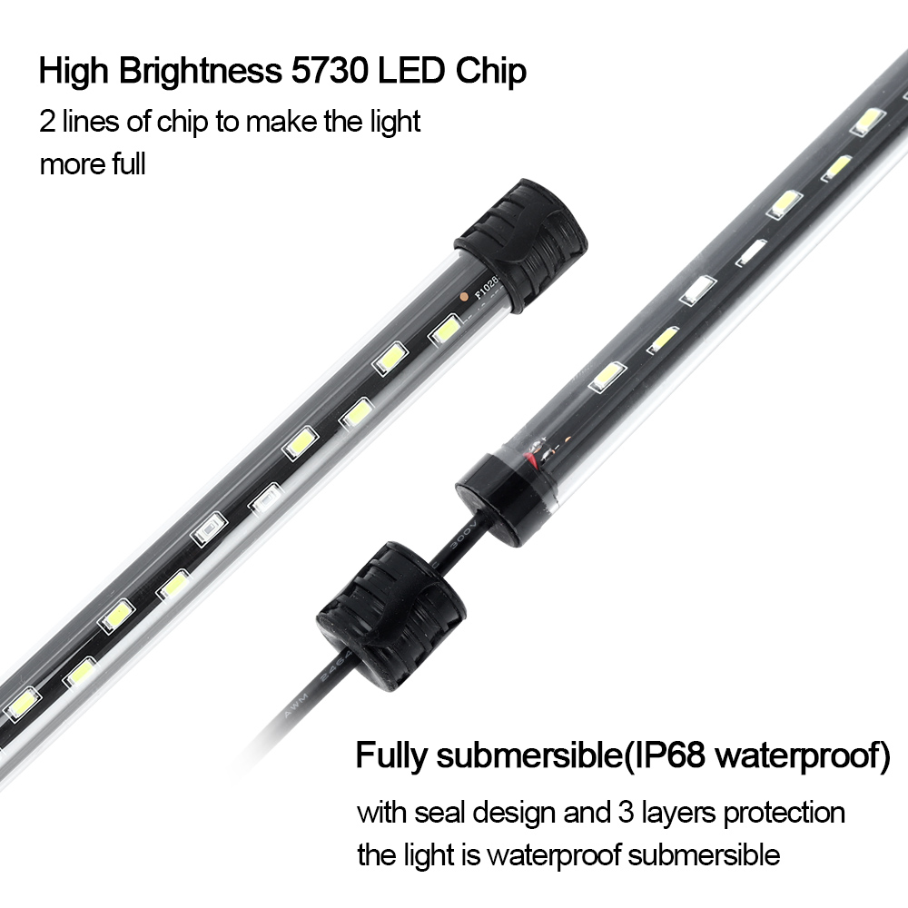 Luz LED para acuario, lámpara  - Aquarium Plant Growth reseña y precio