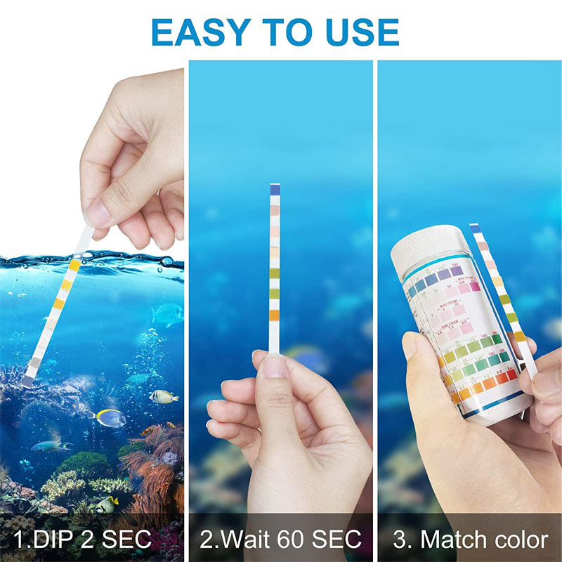 Tiras de prueba de acuario 7 e - Planted Aquarium Test Kit reseña y precio