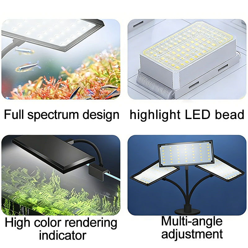 Lámpara LED de espectro comple - Aquarium Plant Growth reseña y precio