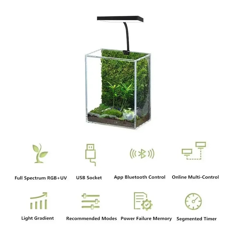 Lámpara LED de espectro comple - Aquarium Plant Growth reseña y precio