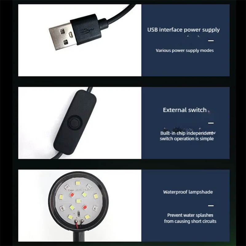Lámpara LED USB con Clip para  - Aquarium Plant Growth reseña y precio