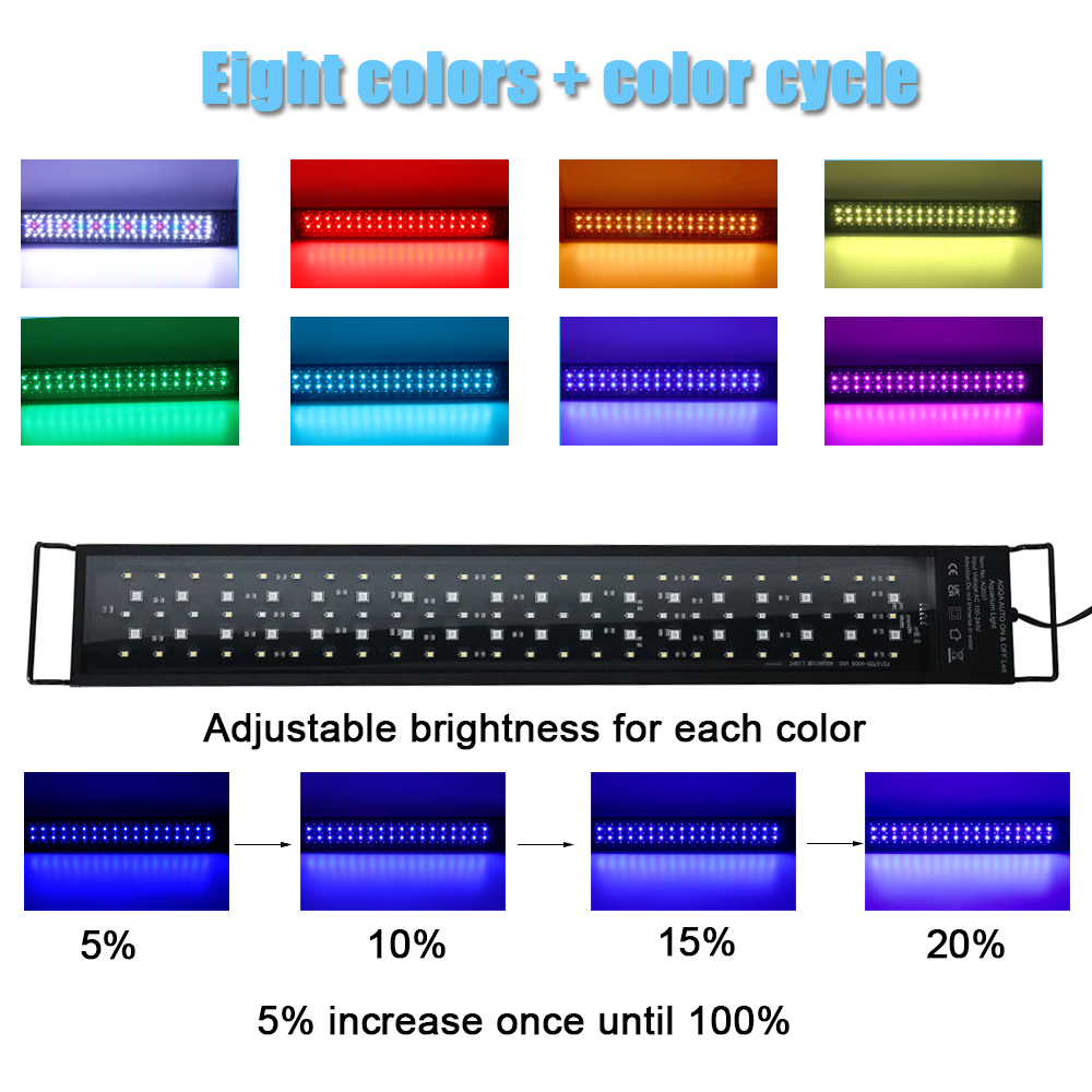 Lámpara LED de espectro comple - Aquarium Plant Growth reseña y precio