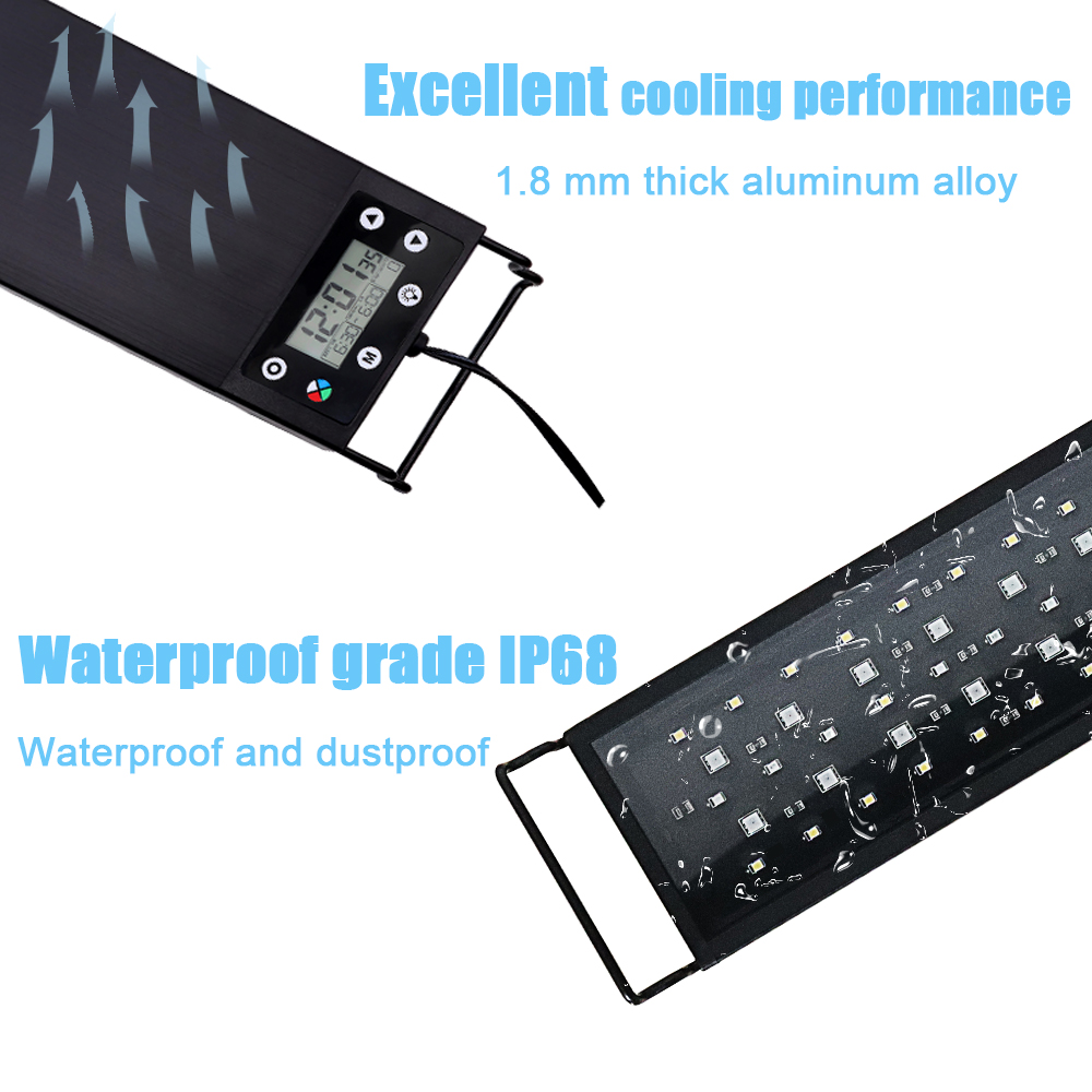 Lámpara LED de espectro comple - Aquarium Plant Growth reseña y precio